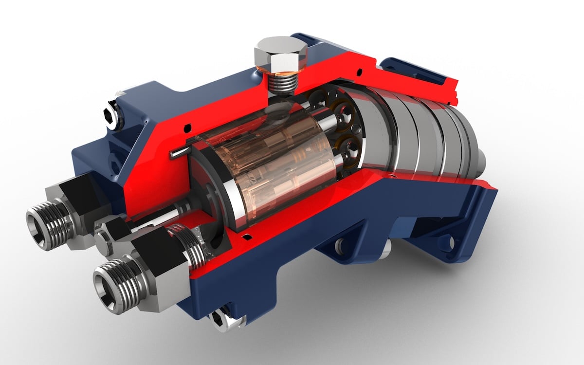Aalto University research shows how pressure, speed and viscosity influence hydraulic pump energy efficiency in variable displacement designs.