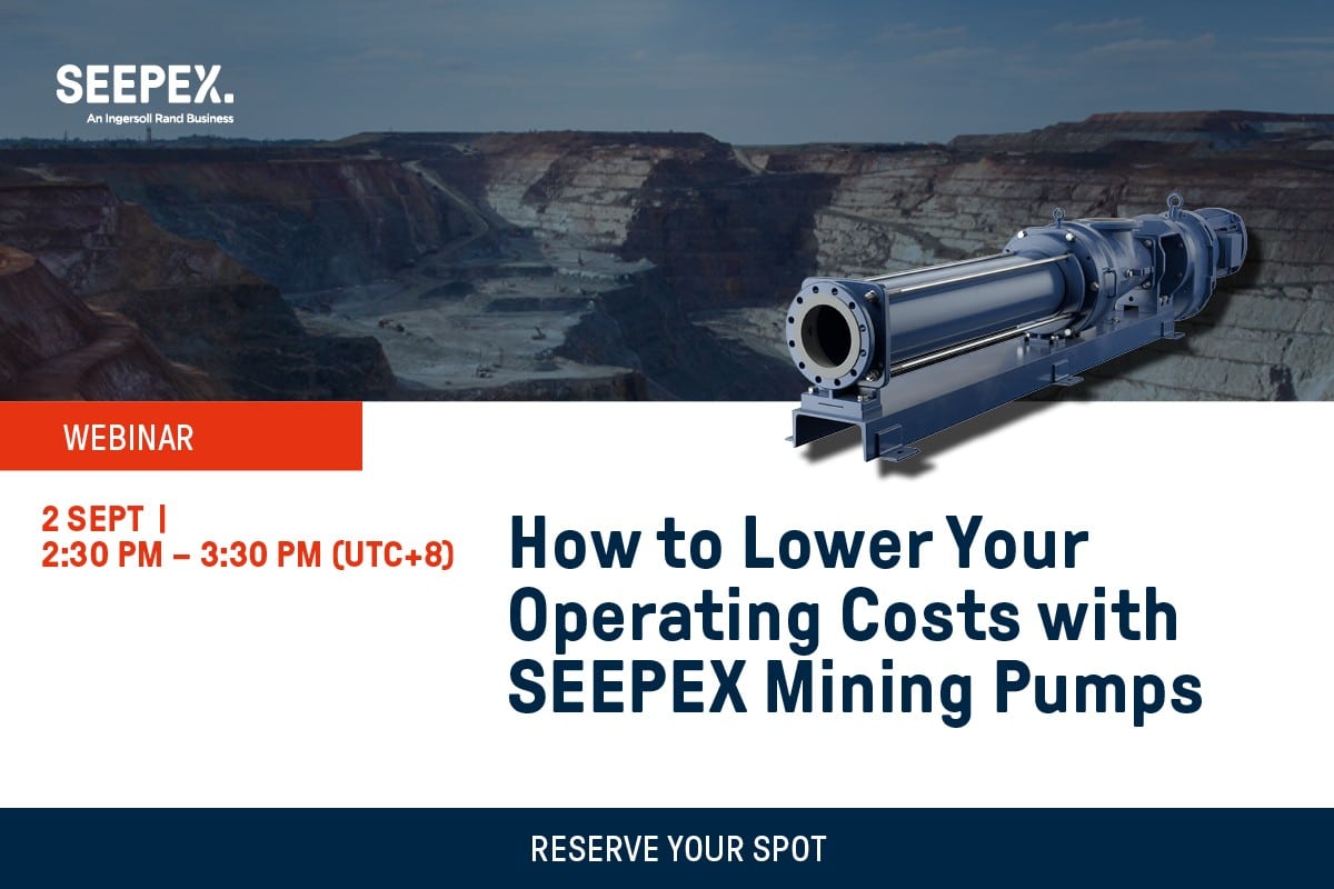 SEEPEX will be running a webinar on Tuesday 2 September on mining pumps and how the right ones can reduce your operating costs.